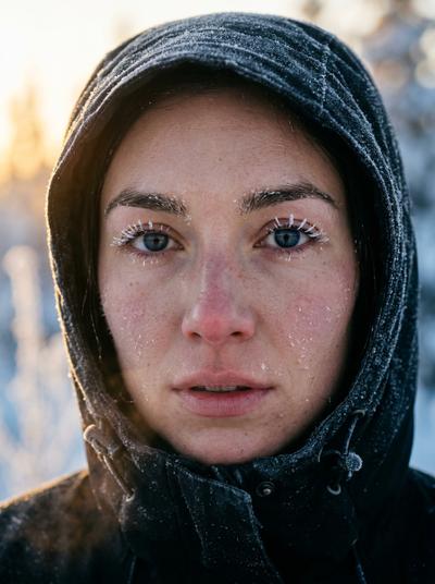 Фото в стиле «Иней и золото» нейросетью