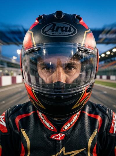 Фото в стиле «Гонщик MotoGP» нейросетью